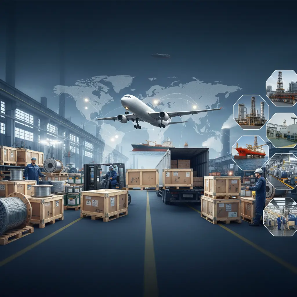 Global shipping and logistics container.