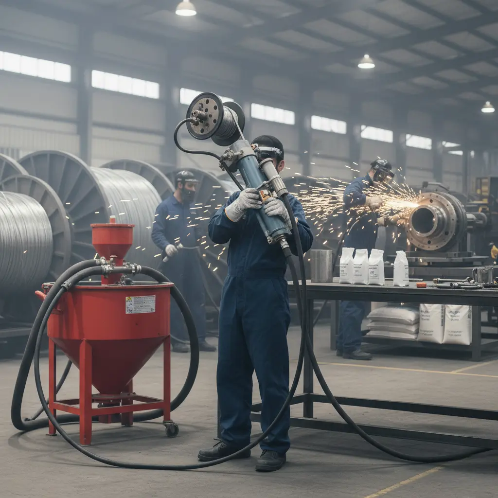 Manufacturing of custom thermal spray wires.